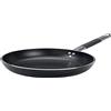 Pentole Agnelli ALSC2111SSC20 Alblack Padella con Manico, Alluminio, Nero, 20 cm