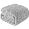Whale Flotilla Coperta morbida, morbida, calda e soffice, per ogni stagione, 130 x 150 cm, grigio chiaro