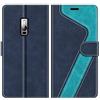 MOBESV Custodia per Oneplus 2, Cover a Libro Magnetica Custodia in Pelle per Oneplus 2, Elegante Blu