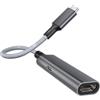 RUXELY Adattatore da USB C a HDMI Con Porta di Ricarica PD da 100W,4K 60Hz Convertitore Type C a HDMI Femmina MHL,Thunderbolt 3 per iPhone 16 15 Pro Max,MacBook,iPad,Samsung Galaxy S24 S23 Tablets