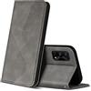 ZONNAVI Cover per Realme GT Master Edition, Flip Custodia Pelle PU con [Slot Cart] [Supporto Stand] [Magnetica], Cover a Libro Portafoglio per Realme GT Master Edition (Grigio)