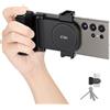 KIWIFOTOS Grande impugnatura per smartphone e fotocamera con funzione zoom rimovibile, telecomando wireless per fotocamera, supporto per treppiede con attacco a scarpa fredda per iPhone e Android con