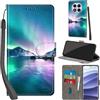 PHINIENLAND Cover per Xiaomi Redmi Note 14 Pro/Note 14 Pro Plus Case PU Pelle Custodia [Kickstand] [Chiusura magnetica] [Slot per Schede], Portafoglio Flip Custodia per Redmi Note 14 Pro,Aurora
