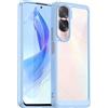 XINYEXIN Cover per Honor 90 Lite 5G Case Trasparente, Custodia Antiurto e Sottile in Silicone TPU Resistente all'ingiallimento Antigraffio - Blu
