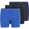 Calvin Klein Boxer Brief 3Pk, Boxer slip Uomo, Multicolour (Black/Blueshadow/Cobaltwater Dtm Wb), M