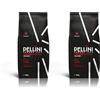 Pellini N.4 Tradizionale, Caffè in Grani per Espresso 1kg, Miscele Arabica e Robusta dal Gusto Classico, Caffè in Chicchi a Tostatura Media (Confezione da 2)