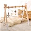 Promise Babe Babe arco gioco Baby wood per neonati Palestra Baby wood Fasciatoio arco gioco Baby wood Attività arco gioco Baby wood Grigio Cotone Design Baby wood