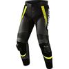 SHIMA STR 2.0 Giacca da moto | Pelle, giacca sportiva con protezioni per schiena, gomiti, spalle, pelle traforata, per tuta 2 pezzi (Nero/Fluo, 46)