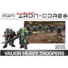 Wargames Atlantic Età 14+, nucleo di ferro, soldati pesanti Valkir, minifigure in plastica dura 12x28mm