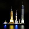 MENZAVA Set di luci a LED compatibile con LEGO 21028 New York Architecture - Kit di luci per modello (modello NON incluso)