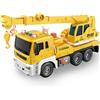 LioMaxi Scala 1:16 Gru Giocattolo,Grande Camion Giocattolo,camion gru,Carro Attrezzi,Veicolo da cantiere,veicolo di Recupero con Luci e Suoni Funzione Camion Giocattolo Regalo per Bambini 3 4Anni