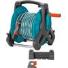 Gardena Kit portatubo a parete Classic 50: Avvolgitubo mobile da parete, ingombro ridotto, con tubo da 20 m e lancia (8009-20)