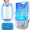 URBZUE Trappole per Mosche da Interni, Trappola LED Antimosche, Antimoscerini e Antitarme, Senza Insetticida, Protezione 24/7 dagli Insetti Volanti, per Uso Interno (1 Dispositivi + 6 Ricariche)
