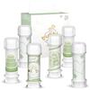 Bubble World - Wedding Natura - Bolle di Sapone Matrimonio 6 x 60 ml - Tubetti Bianchi con Soffiatore Integrato - Gadget Bomboniera Segnaposto Nozze Eleganti - Made in Italy