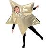 SMIFFYS Costume Stella di Natale, Dorato, con corpetto Halloween