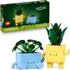 LEGO Botanicals Piantine Felici Giocattolo - Kit di Arti e Mestieri per Bambine con 2 Piante Artificiali, 2 Vasi di Fiori e Facce Intercambiabili - Regali per Ragazze da 9 Anni Fan della Natura, 10349