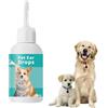 Comioke Gocce per Acari dell Orecchio,Gocce D'acari,Pulisci Orecchie Cane e Gatto,Detergente per Orecchie per Cane,Dog Ear Cleaner,Stop Prurito Rimuovere Earwax,Pulisc