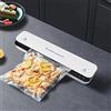 m MU Macchina Sottovuoto Alimenti, m MU 2 in 1 Sigillatore Sottovuoto per Alimenti Automatica Portatile, per Alimenti Freschi sia Secchi che Umidi, Macchina per Sottovuoto con 10 Sacchetti/Bianco
