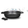 Risoli Tegame 2 Manici BLACKplus® Alluminio PRESSOFUSO Antiaderente El Diamant Ultra Resistente FRYPAN Made Italy Cm 28 + Presine Silicone