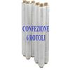 INGROCART FILM ESTENSIBILE MANUALE ROTOLI PELLICOLA TRASPARENTE FASCIA PALLET 2.2KG ALTEZZA 50CM 6 ROTOLI