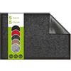 SQUATCH® | Tappeto d'ingresso interno | Zerbino resistente e antiscivolo | assorbe l'acqua e raccoglie lo sporco | facile da pulire | Collezione FUTURE (Antracite, 40x60cm)
