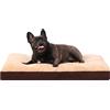NUPIDA Letto a gabbia per cani, impermeabile, deluxe, in peluche, con fodera rimovibile e lavabile, fondo antiscivolo, materasso per animali domestici, per cani grandi, medi, jumbo, di piccola taglia, 58,4 x
