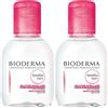 Bioderma Italia Srl BIODERMA Sensibio H2O acqua micellare struccante Set da 2 2x100 ml Lozione viso