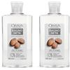 OMIA Bagno Seta all'Olio di Argan 2x400 ml Schiuma da bagno
