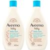 Johnson & Johnson SpA Aveeno Baby Daily Care Bagnodoccia per Bagnetto Neonati con Avena e Senza Sapone 400 ml Set da 2 2x400 liquido