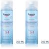 Beiersdorf SpA Eucerin DermatoCLEAN [HYALURON] Acqua Micellare 3 in 1 200 ml Set da 2 2x200 Soluzione