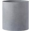 FaithLand HonLena - Vaso per piante da 30,5 cm, si adatta perfettamente al supporto moderno della metà del secolo, tappo di drenaggio, vaso grigio