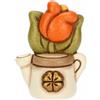 THUN - Mini annaffiatoio con tulipano - ceramica - Collezione Bomboniera - 4.6 x 3.3 x 6.1 cm