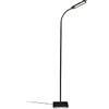 B.K.Licht Lampada da terra LED, piantana dimmerabile su 4 livelli, luce calda, neutra o fredda, altezza d'uso 1,35m, 6,5W, 600Lm, orientabile, lampada a stelo touch moderna, nera IP20