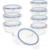 AKTIVE 45 Contenitori per Alimenti ermetici, in Vetro, 15,5 x 7 cm (580 ml)