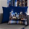PETTI Artigiani Italiani - Coppia di Federe Cuscino 60x60 cm in Microfibra, Cuscini Arredo Camera da Letto, Divano, Salotto, Set 2 Fodere Copricuscino, Federa New York, 100% Made in Italy
