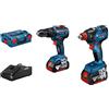 Bosch Professional Set avvitatore a batteria Bosch Professional 18V System GDX 18V-200 & GSB 18V-55 (incl. 2 batterie GBA 18V 4.0Ah + caricabatteria GAL 18V-40, in L-BOXX)
