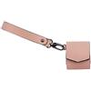 Qiebenav Custodia per cuffie wireless Custodia portatile Design preciso del foro resistente all'usura in finta pelle auricolare protettivo per rosa