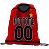 quickgadget Sacca Ginnastica GYMBACK Sport 2024 per Tifoso Milan - Sacchetto Sportivo Calcio Fashion Borsa, Piscina, Zaino,portascarpe Scuola, Uomo Donna Bambino, Personalizzato con Nome e Numero
