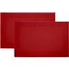 CapitanCasa Tovagliette Americane Tinta Unita Cucina Antiscivolo Lavabili In vari Colori Set 2 Bordeaux