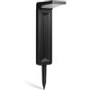 damastoreitalia Lampioncino Lampione Paletto LED con Pannello Solare e picchetto da Giardino 6W CCT Luce calda, Luce fredda, Luce Naturale, IP65, 200 lumen (Fisso)