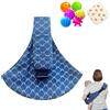Sanilinwild Fascia per Bambino, Marsupio Regolabile, Fascia Regolabile Facile per Bambini, Comodo Fasciatoio per Neonati, Marsupio per Bambino per Neonati Fino a 3-36 Mesi (Blu)
