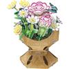 EXPLORA SCIENCES EXPLORA - Bouquet di Fiori Garofano - Puzzle 3D - 540500-134 Pezzi - Senza Colla né Forbici - Educativo - Gioco di Costruzione - Regalo Bambino - Modellino - Educativo e Ludico - 8 Anni