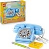 LEGO Creator 3in1 Retro Telephone Toy with Rotary Dial - Transforms into a 1980s Model or 2 Mobile Phones from the 2000s - Creative Gift for 8+ Year Old Girls & Boys - 31174