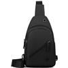 Long Keeper Zaino Monospalla Sling Bag Uomo Donna Marsupio Zaino Petto Leggero Impermeabile Borsa a Tracolla Piccolo Borsa a Spalla per Viaggio Palestra Outdoor (Nero)