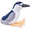lilizzhoumax Peluche di Airone notturno 38cm/15" simulazione Airone notturno giocattolo Airone notturno morbido Peluche di uccello Bambole Animali Selvatici Regalo per Bambini e Amici blu