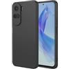 ILING Cover per HONOR 90 Lite 5G, Semplice Tinta Unita Retro Morbido Liquido Silicone TPU Bumper Antiurto Custodia Ultrasottile Matte Elegante Donna Case Cover (Nero)