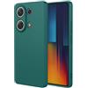 ILING Cover per Xiaomi Redmi Note 13 Pro 4G / Poco M6 Pro 4G, Semplice Tinta Unita Retro Morbido Liquido Silicone TPU Antiurto Custodia Ultrasottile Matte Elegante Donna Case Cover (Verde scuro)