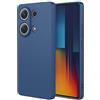 ILING Cover per Xiaomi Redmi Note 14S 4G/Redmi Note 13 Pro 4G/POCO M6 Pro, Semplice Tinta Unita Retro Morbido Liquido Silicone TPU Antiurto Custodia Ultrasottile Matte Elegante Donna Case Cover (Blu)