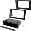 AERZETIX - C11601 - Mascherina telaio adattatore 2 DIN per autoradio - copertura in plastica - compatibile con Audi A4 Avant B6, B7, Cabrio B6, B7, sedan B6, B7, Seat Exeo kombi, sedan