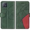 KKEIKO Cover Compatibile con Oppo A73 5G / Oppo A72 5G / Oppo Reno 4Z, Custodia in PU Pelle per Oppo A73 5G / Oppo A72 5G / Oppo A92S, Portafoglio Cover a Libro con Slot per Carte, Verde